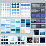 114 Pieces Scrapbooking Materials Scrapbook Supplies Pack for Art Journaling Bullet Junk Journal Planners Art DIY Paper Stickers Washi Tape Craft Kits Notebook Collage Album Aesthetic (Fresh Style) Tenare