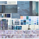 114 Pieces Scrapbooking Materials Scrapbook Supplies Pack for Art Journaling Bullet Junk Journal Planners Art DIY Paper Stickers Washi Tape Craft Kits Notebook Collage Album Aesthetic (Fresh Style) Tenare