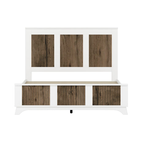 4-Pieces Bedroom Sets, Queen Size Farmhouse Platform Bed with Storage HouseOfZazla