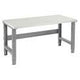 Global Industrial Adjustable Height Workbench C-Channel Leg, 60" W x 36" D, 1-5/8" Plastic Laminate Square Edge, Gray Global Industrial