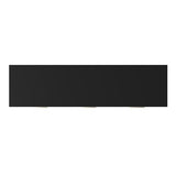SIMPLIHOME Hollander Console Table - 60 Inch Wide Solid Wood Sofa Table in Black, Contemporary Storage Table for Entryway or Living Room with 3 Drawers and Sleek Metal Hardware SIMPLIHOME