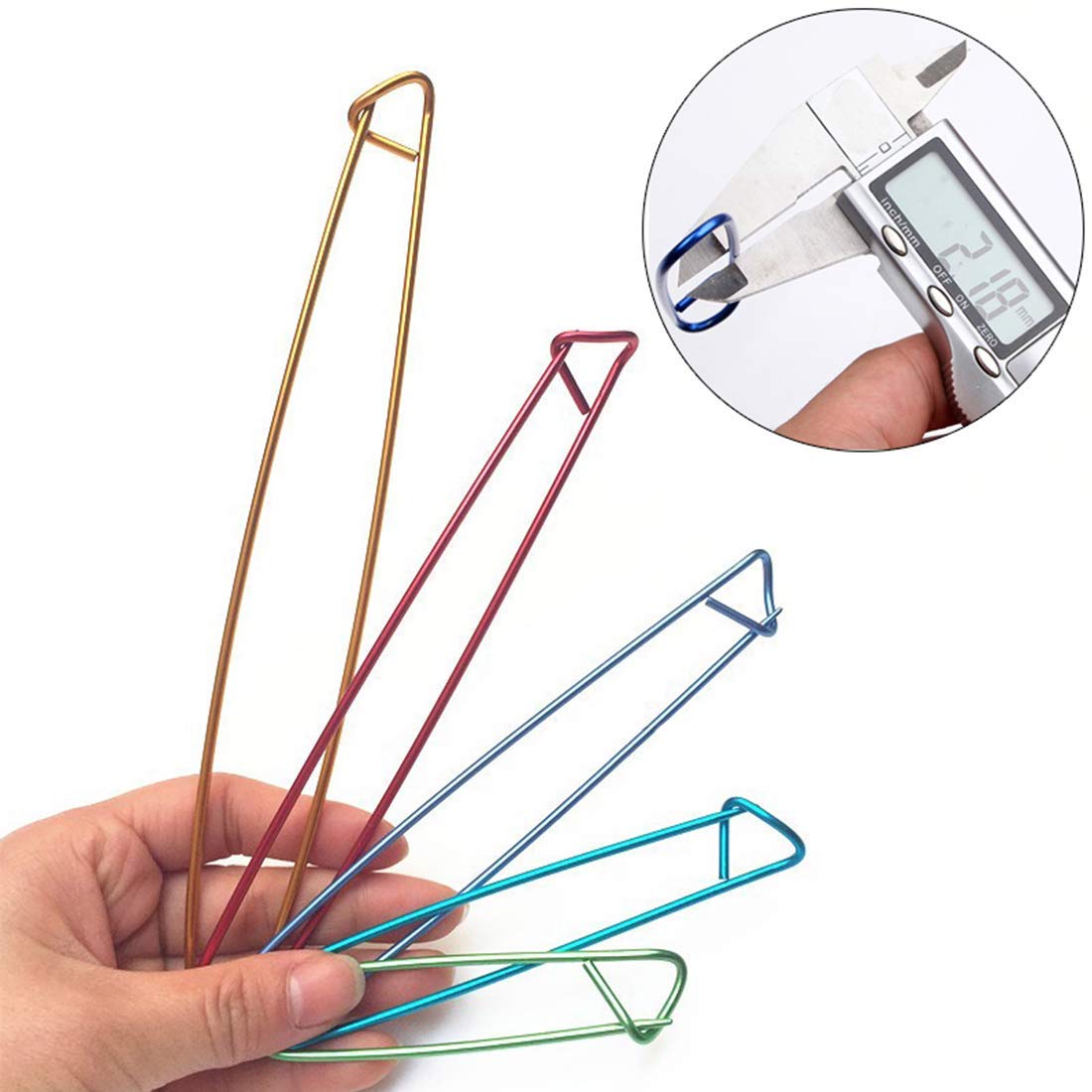 118 PCS Knitting Set, 6 Sizes Knitting Stitch Holders for Crochet Knitting Needle Aluminum Knit Stitch Holder Safety Pins with 100 Locking Stitch Markers JUPEAN
