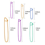 118 PCS Knitting Set, 6 Sizes Knitting Stitch Holders for Crochet Knitting Needle Aluminum Knit Stitch Holder Safety Pins with 100 Locking Stitch Markers JUPEAN