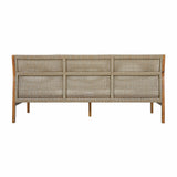 3 Piece Acacia Wood Patio Furniture Set with Coffee Table
