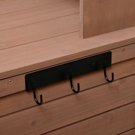 Topmax 65.7'' Tall Garden Potting Bench Table with Hutch HouseOfZazla