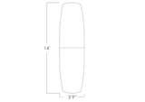 14 Person Arc Boat Shaped Modular Conference Table with Power and Data Module | Harmony Series | Matte Black Square Metal Bases & White Cypress Finish | Scratch-Resistant Laminate | Blonde Surfside SKUTCHI DESIGNS INC.