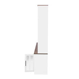 95.5in Entertainment Center with 39.4" Fireplace, TV Stand, Shelves, Fits 80" TVs, Wall Unit Media Console for Living Room, White Merax