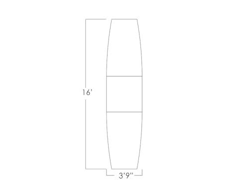 SKUTCHI DESIGNS INC. 16 Ft Boat Shaped Conference Table with Metal T-Bases | Harmony Series Modular Conference | Scratch-Resistant, Durable & Easy to Assemble | Natural Eucalyptus – 16’ SKUTCHI DESIGNS INC.