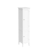 Tangkula 5-Tier Slim Bathroom Storage Cabinet in White - Elegant Freestanding Tower Design Tangkula
