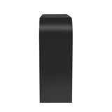 BSYEIO 52" Curved Console Table for Entryway Modern Long and Narrow Foyer Table Behind Couch for Corridor Living Room Wood (Black) BSYEIO