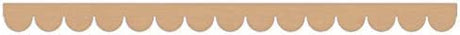 6Pack of 24 Inch Unfinished Wooden Scalloped Moulding Trim (6, 24 Inch) MaSiledy