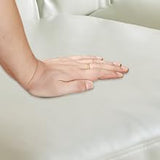 RUSTYER Chesterfield Loveseat Sofa, Modern Leather Small Sofa Couch 2 Seater with Rolled Arms and Nailhead, Mid Century Modern Loveseat Couch for Small Spaces Living Room Bedroom Apartment, White RUSTYER