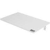 VEVOR Wall Mounted Folding Table, 23.62" x 15.75" Wall Mount Drop Leaf Table, Floating Desk with Iron Bracket, Fold Down Desk for Small Spaces, Home Office, Dining, Laundry Room, Kitchen, Bar, White VEVOR