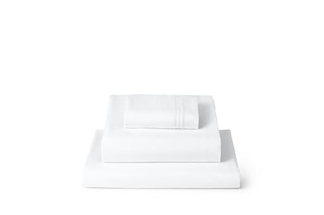 Mellanni Twin Sheets Set - 3 PC Iconic Collection Bedding - Hotel Luxury, Extra Soft, Cooling Bed Sheets - Wrinkle, Fade, Stain Resistant (Twin, White) Mellanni
