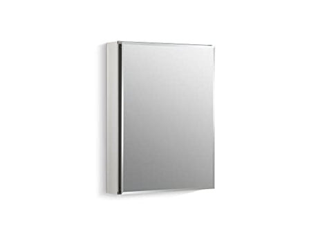 KOHLER K-CB-CLC2026FS Beveled Medicine Cabinet with Mirror Door & Adjustable Shelves, Rectangular Beveled Edge Frame, 20" x 26" KOHLER