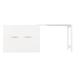 Harper & Bright Designs Simply Style Twin Murphy Bed with Ajustable Desk, Wood Murphy Bed with Foldable Cushion for Small Space Harper & Bright Designs