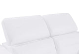 BlackJack Furniture Ferrara Top Grain Italian Leather Power Reclining Sofa Chair with USB Ports to Charge Devices, Adjustable Multi-Position Headrests, Wall Hugger Design, 41.3" W, White Blackjack Furniture