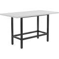 Global Industrial Interion Standing Height Table with Power - 72"L x 36"Wáx 42"H - Laminate - Gray (695431) Nexel