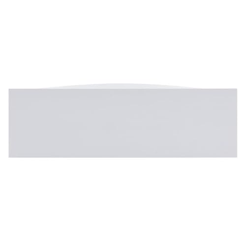 Bowery Hill Faux Stone Electric Fireplace TV Stand in White Finish BOWERY HILL
