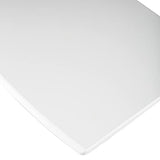 Seville Classics Airlift Mobile Height Adjustable Laptop Stand Computer Workstation for Sitting Classroom Home Office Medical Table w/Wheels, Flat Desk 24", White Seville Classics