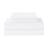 Yibeizi Twin Sheets Set, White Cooling Hypoallergenic Microfiber Single Bed Sheets, Soft Oeko-Tex Extra Deep Pocket Sheets & Pillowcases Wrinkle Free Bedsheets Yibeizi