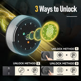 12 Biometric Gun Safe, Fingerprint Gun Safe for Rifles and Pistols, Rifle Safe, Large Quick Access Gun Cabinet, Gun Safes with Removable Shelf and Rifle Rack Xyvaly