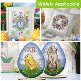 12 by 18-Inch Count Cross Stitch Fabric, 4 PCS Aida Cloth 14 Count, White Embroidery Fabric for Embroidery Projects and DIY Handicrafts, Handmade Needlework Okxiri