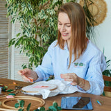 12 by 18-Inch Count Cross Stitch Fabric, 4 PCS Aida Cloth 14 Count, White Embroidery Fabric for Embroidery Projects and DIY Handicrafts, Handmade Needlework Okxiri