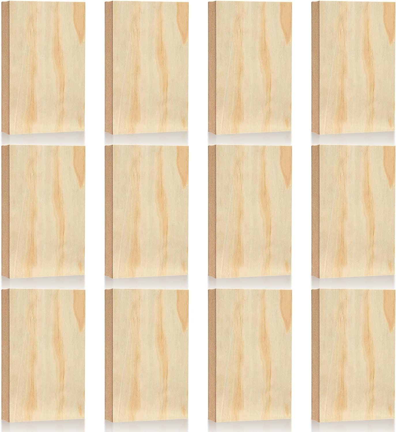 4 Pack Unfinished Wood Boards For Crafts, Painting, Wood Carving, 1 Thick Wooden  Boards For DIY Signs (3 X 10 In)