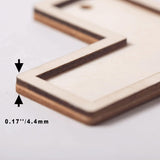 12 Pack Unfinished Wood Cross Blank Wooden Layered Cross for Crafts DIY Projects Classic Shaped WoodArtSupply