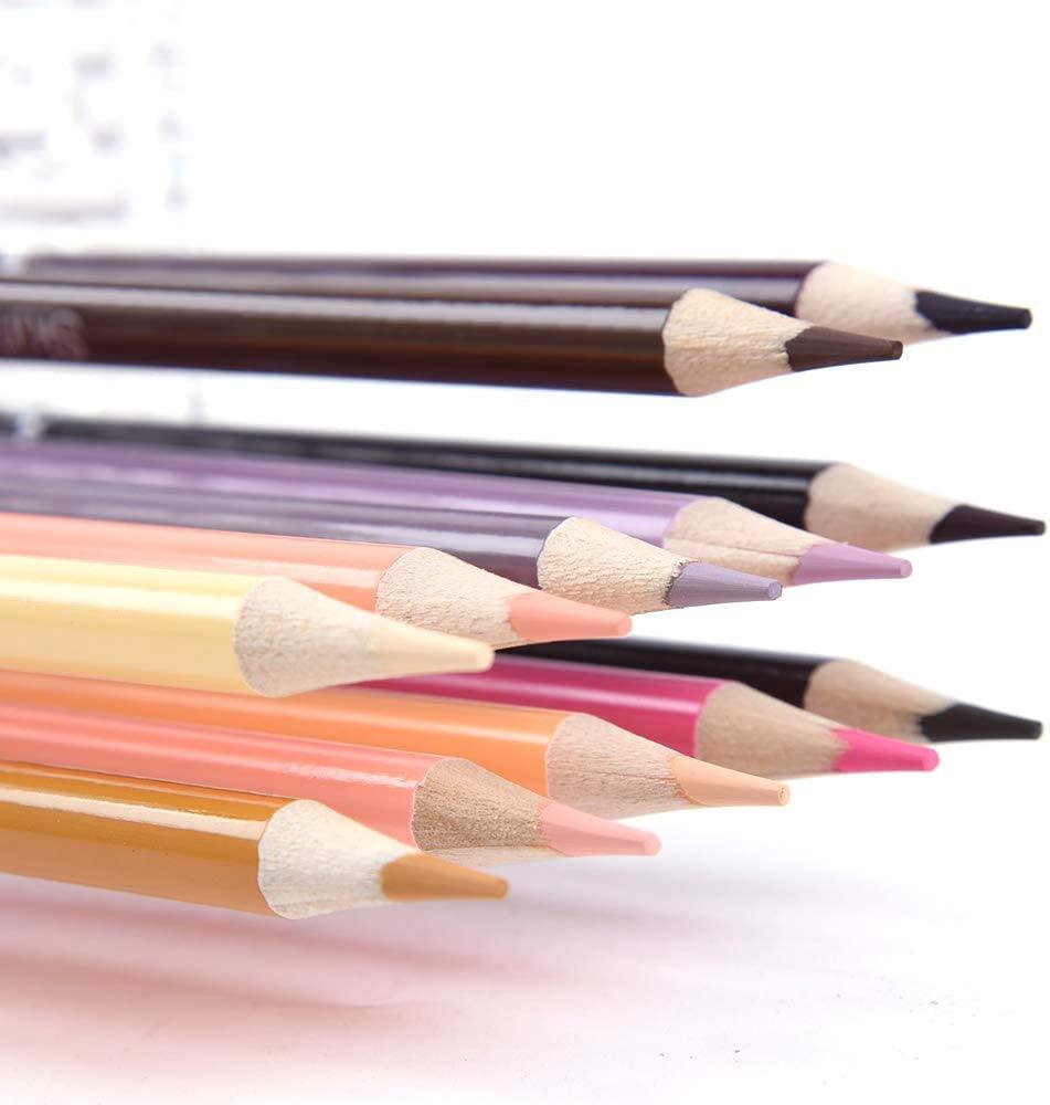 12 Skin Tones Colored Pencils Oil Based Pre-Sharpened Drawing Pencils WoodArtSupply