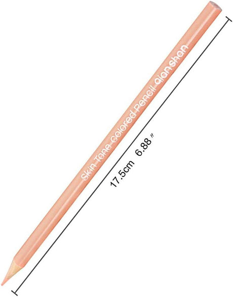12 Skin Tones Colored Pencils Oil Based Pre-Sharpened Drawing Pencils WoodArtSupply