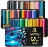120 Colored Pencils Adult Coloring Books Coloring Pencils Set for Layering Shading Blending WoodArtSupply