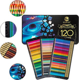 120 Colored Pencils Adult Coloring Books Coloring Pencils Set for Layering Shading Blending WoodArtSupply