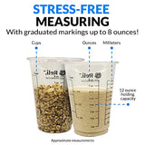 (120 Pcs - Bulk Value) Reli. 8 oz Paint Mixing Cup/Resin Mixing Cups | Disposable Measuring Cups | Clear Plastic Mixing Cups for Paint, Epoxy Resin, Reli.