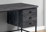 Computer Desk For Home Office, Laptop, 3 Storage Drawers, Contemporary & Modern