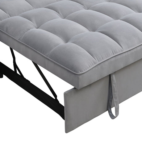 Modern Loveseat Futon Sofa With Pullout Bed, Adjustable Reclining Backrest, Toss Pillows HouseOfZazla