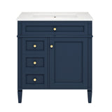Bathroom Vanity With Medicine Cabinet, Royal Mirror Cabinet, Modern Bathroom Storage Cabinet With 2 Soft Closing Doors And 4 Drawers