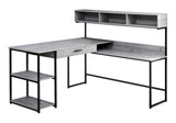 L-Shaped Corner Computer Desk with Storage Drawers