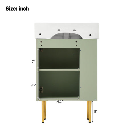 Bathroom Vanity, Combo Cabinet, Bathroom Storage Cabinet, Single Ceramic Sink HouseOfZazla