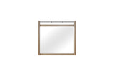 Queen Canopy Bedroom Set With A 2 Drawer Nightstand A Dresser With Poster Mirror And A Door Chest - Sand