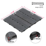 Patio Deck Tiles, Pack Of 22