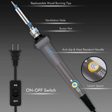 137PCS Wood Burning Kit, DIY Tool Set Soldering Pyrography Pen with Adjustable Temperature and Wood Piece WoodArtSupply