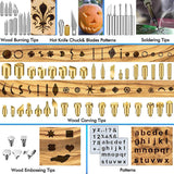 137PCS Wood Burning Kit, DIY Tool Set Soldering Pyrography Pen with Adjustable Temperature and Wood Piece WoodArtSupply