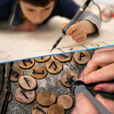 137PCS Wood Burning Kit, DIY Tool Set Soldering Pyrography Pen with Adjustable Temperature and Wood Piece WoodArtSupply