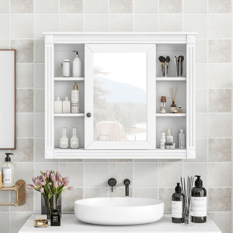 Wall Mounted Bathroom Storage Cabinet With Mirror HouseOfZazla