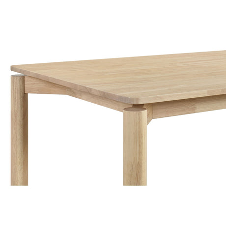 Svenstra - Rectangular Dining Table Set With Armless Side Chairs, Wood, Natural Walnut, 59 X 35.5 X 30 Inches HouseOfZazla