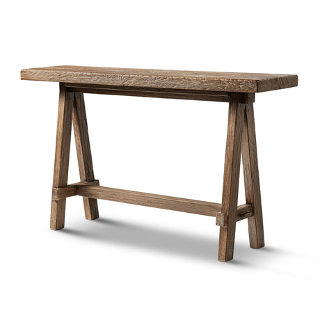 Hawthorne 60'' Solid Reclaimed Elm Trestle Console Table HouseOfZazla