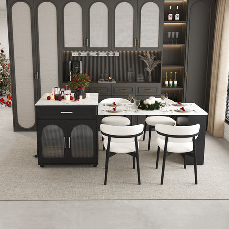 Expandable Kitchen Island With Power Outlet HouseOfZazla