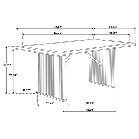 Wawona - Rectangular Dining Table Set HouseOfZazla